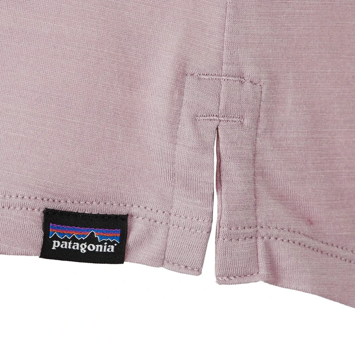 Patagonia Capilene Cool Merino Graphic Funktionsshirt kurzarm fitz roy fader/stingray mauve (Damen)