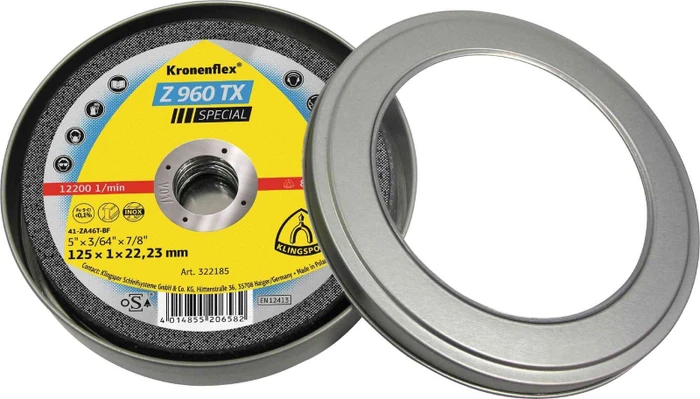 Klingspor Kronenflex Z 960 TX Special Trennscheibe, 115x1x22.23mm, 10 Stück