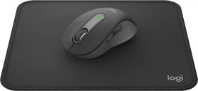 Logitech Signature M650 Medium mit Mauspad, Graphite, Logi Bolt, USB/Bluetooth