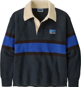 Patagonia Recycled Wool Blend Rugby Pullover rugby big/sunken blue