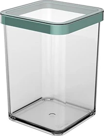 Rotho Premium Loft quadratisch Aufbewahrungsbehälter 1l mistletoe grün