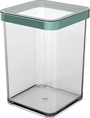 Rotho Premium Loft quadratisch Aufbewahrungsbehälter 1l mistletoe grün