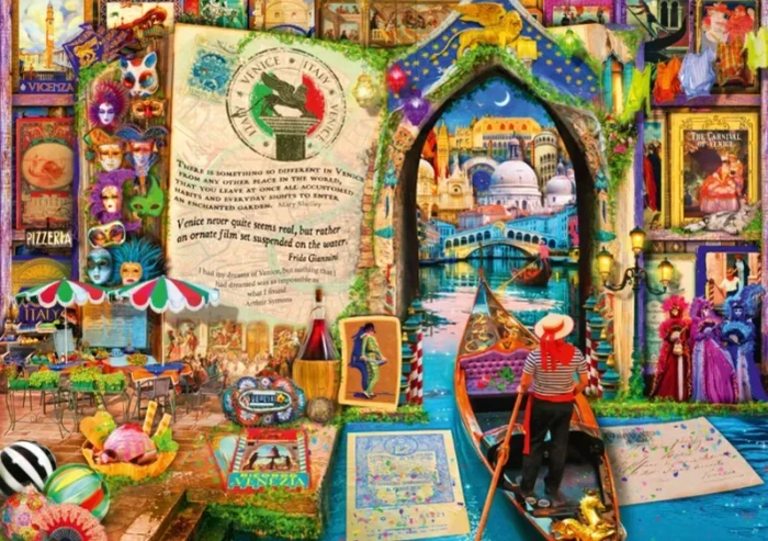 Bluebird Puzzle Life is an Open Book Venice