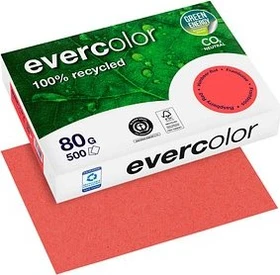 Clairefontaine evercolor Universalpapier matt himbeerrot, A4, 80g/m², 500 Blatt