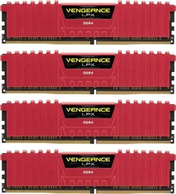 Corsair Vengeance LPX rot UDIMM 32GB Kit, DDR4-3866, CL18-22-22-40