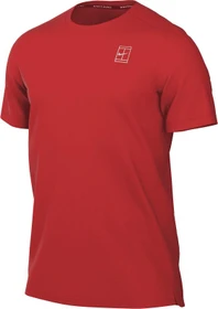 Nike Court Advantage Dri-FIT Funktionsshirt kurzarm chile red/white (Herren)