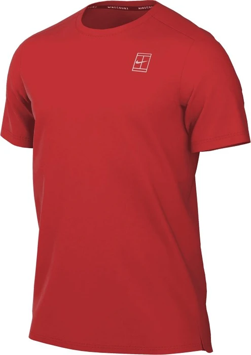 Nike Court Advantage Dri-FIT Funktionsshirt kurzarm chile red/white (Herren)