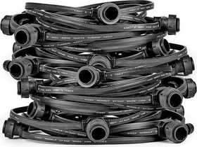 LEDmaxx Lichterkette schwarz 40x E27