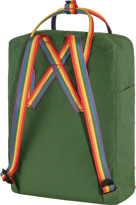 Fjällräven Kanken Rainbow spruce green/rainbow pattern