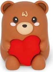 Legami Sharpening is Magic Teddy Bear Handanspitzer mit Lichteffekt braun/rot