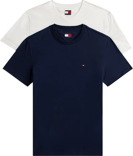 Tommy Hilfiger Jersey Extra Slim Fit 2er-Pack T-Shirt kurzarm dark night navy/ecru (Herren)