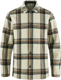 Fjällräven Singi Flannel Hemd langarm chalk white/dark navy (Herren)