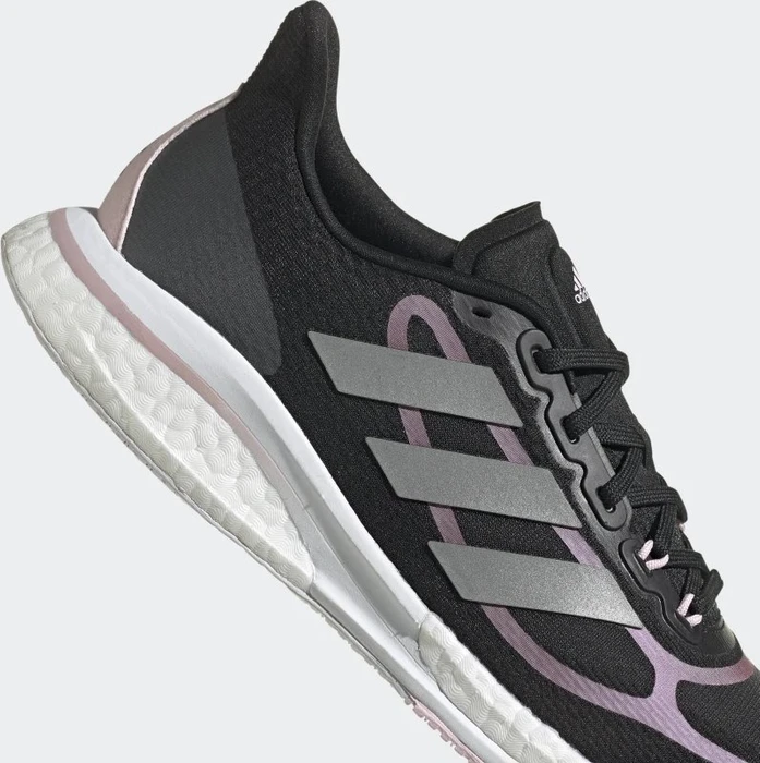 adidas Supernova+ core black/silver metallic/pink met. (Damen)