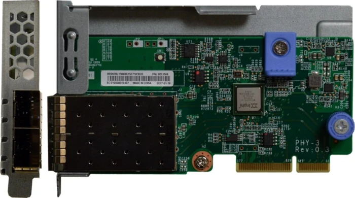 Lenovo ThinkSystem 10Gb 2-port SFP+ LOM LAN-Adapter, 2x SFP+, PCIe 3.0 x8