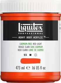 Liquitex Professional Heavy Body Acrylic cadmium-free red light, 473ml