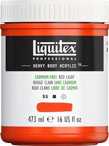 Liquitex Professional Heavy Body Acrylic cadmium-free red light, 473ml