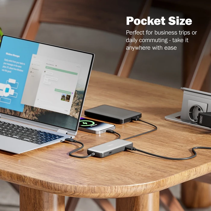 Digitus USB-C Travel Docking Station 7-Port , USB-C 3.1 [Stecker]