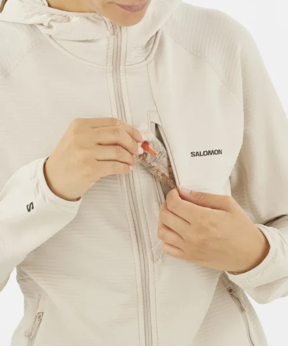 Salomon Essential Lightwarm Hooded Funktionsjacke rainy day (Damen)