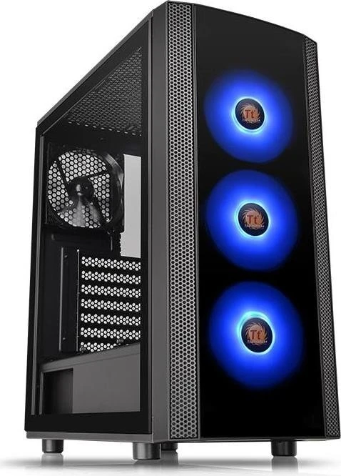 Thermaltake Versa J25 TG RGB, schwarz, Glasfenster
