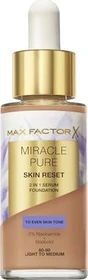 Max Factor Miracle Pure Skin Reset 2in1 Serum Foundation 60-80 light to medium, 30ml