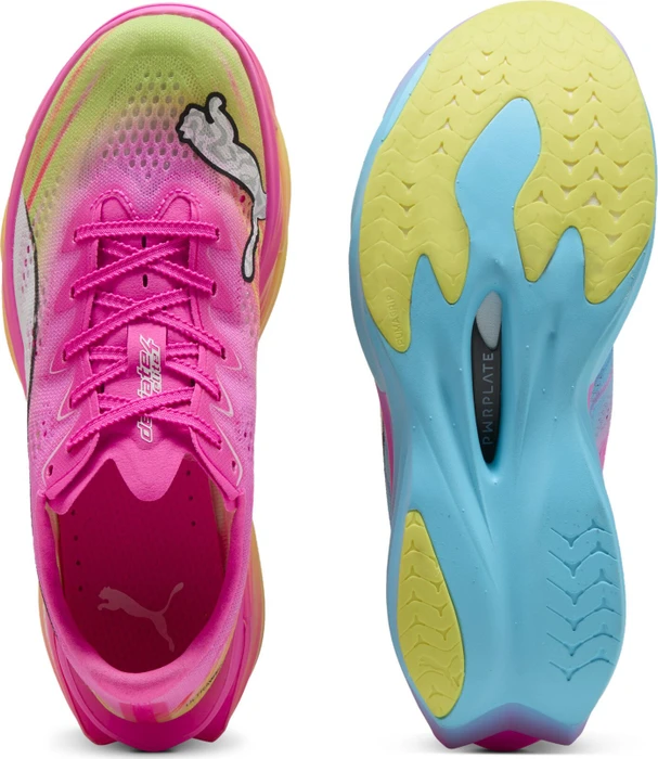 Puma Deviate Nitro Elite 4 poison pink/yellow alert/bright aqua/sun stream (Damen)