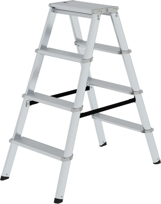 Günzburger Steigtechnik Alu 2-tlg. Stehleiter, 2x 4 Stufen