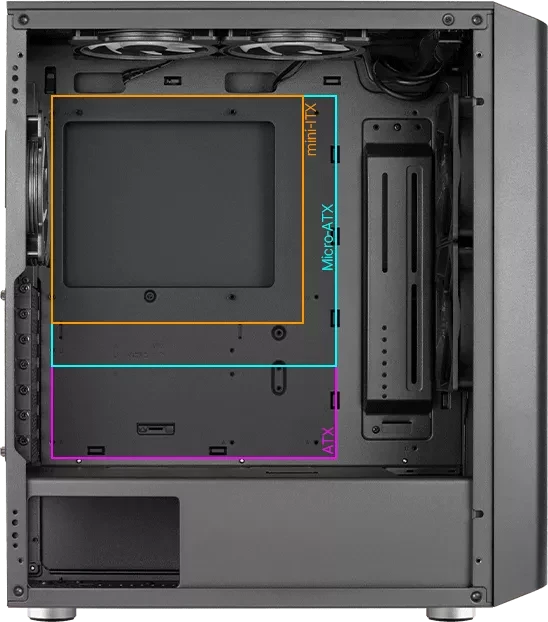AeroCool Interstellar, Glasfenster