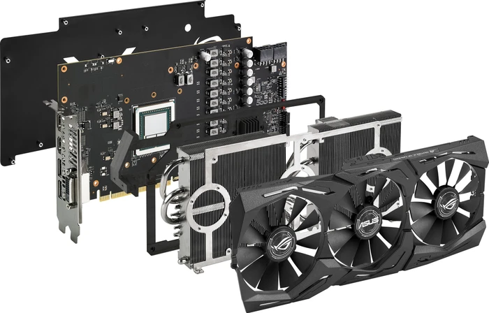ASUS ROG Strix Radeon RX Vega 56 OC Gaming, ROG-STRIX-RXVEGA56-O8G-GAMING, 8GB HBM2, DVI, 2x HDMI, 2x DP