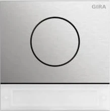 Gira System 106 Türstationsmodul, Edelstahl, 1 Ruftaste