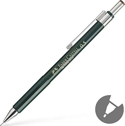 Faber-Castell TK-Fine 9715 Druckbleistift HB 0.5mm graphit, grün