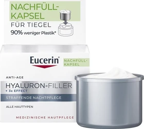 Eucerin Anti-Age Hyaluron-Filler + 3x Effect Nachtcreme Refill, 50ml