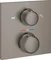 Grohe Allure Thermostat-Wannenbatterie mit integrierter 2-Wege-Umstellung hard graphite gebürstet Vorschaubild