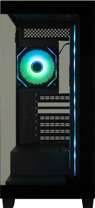 BitFenix CETO Premium Black, 4F, Lüfter LED Fixed RGB, Glasfenster