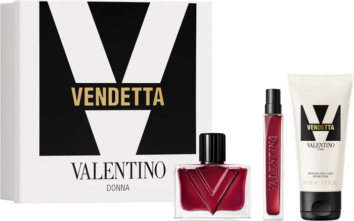 Valentino Vendetta Donna EdP 50ml + EdP 10ml + Body Cream 50ml Duftset