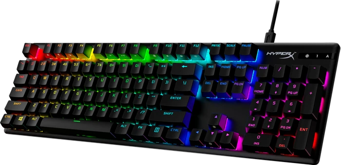 HP HyperX Alloy Origins PBT, LEDs RGB, HyperX RED, USB, US