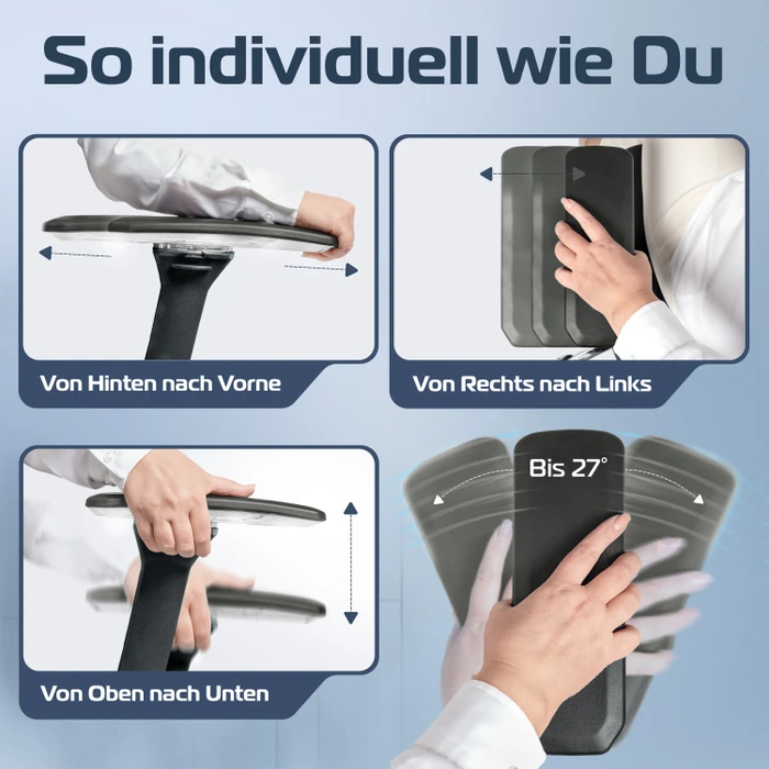 Clouvou CleverSeat Bürostuhl, anthrazit