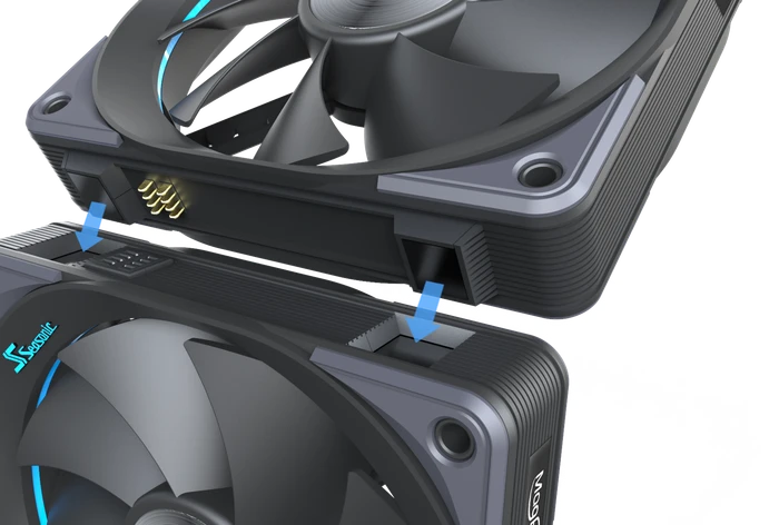 Seasonic MagFlow 1225 PWM, 120mm, 3er-Pack