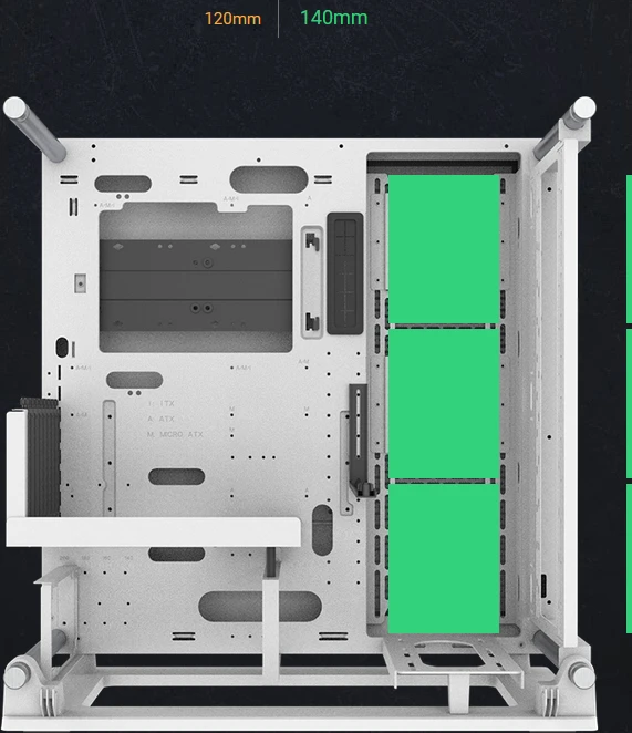 Thermaltake Core P3 TG Pro Snow Edition, weiß, Glasfenster