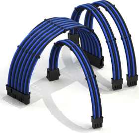 LinkUP PSU Cable Extension Kit, Blau/Schwarz (PWR-EXTMOD-BUBK30)