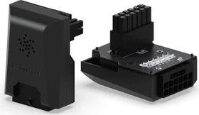 EZDIY-FAB 12VHPWR Winkeladapter 90°, Variante RVS, Sense-Pins an der Oberseite, schwarz, 450W