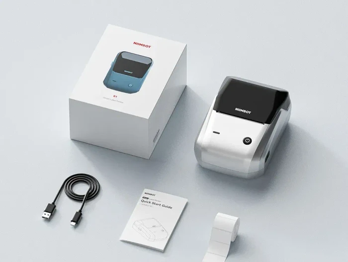 Niimbot Ethos B1 Wireless Label Printer, silber