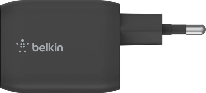 Belkin BoostCharge Pro USB-C-GaN-Ladegerät mit zwei Anschlüssen und PPS (65W) schwarz
