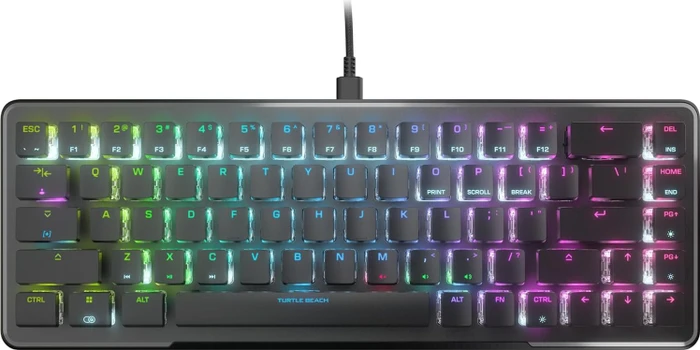 Turtle Beach Vulcan II Mini, schwarz, LEDs RGB, TITAN II OPTICAL RED, USB, US