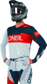 O'Neal Airwear Freez Trikot langarm grau/blau/rot (Herren)