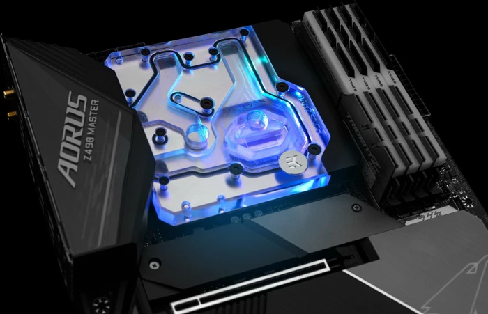 EK Water Blocks Quantum Line EK-Quantum Momentum Aorus Z490 Master D-RGB Monoblock, Nickel, Acryl