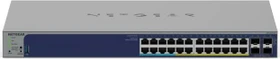 Netgear ProSAFE GS700 Rackmount Gigabit Smart Switch, 24x RJ-45, 4x SFP+, 420W PoE+ (GS728TXUP-300)