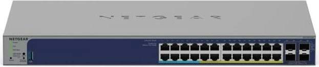 Netgear ProSAFE GS700 Rackmount Gigabit Smart Switch, 24x RJ-45, 4x SFP+, 420W PoE+