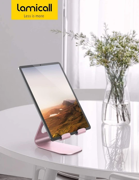 Lamicall Tablet Stand S, Aluminium Tablet- und Smartphone-Ständer, Tablet-Stand 4-13", rosegold, verstellbar