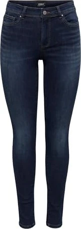 ONLY Skinny Mid Wauw Jeans dark blue denim (Damen)