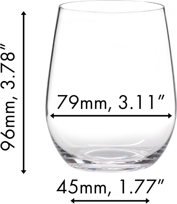 Riedel The O Wine Tumbler Viognier/Chardonnayglas, 8 Stück